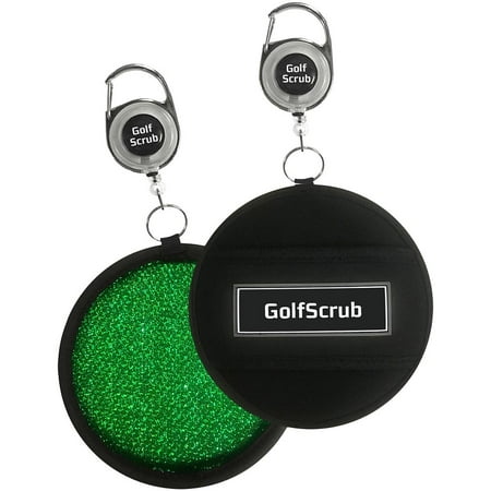 Izzo Golf Scrub — Limpiador para Palos y Pelotas de Golf con Cordón Retráctil