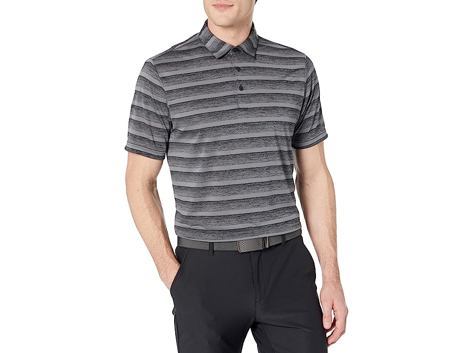 Polo adidas Golf para Hombre - Rayas Negro, Poliéster Reciclado y UPF