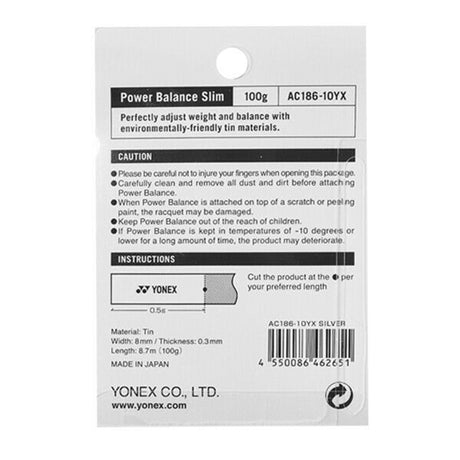 Plomo Raquetas POWER BALANCE SLIM Silver 100g