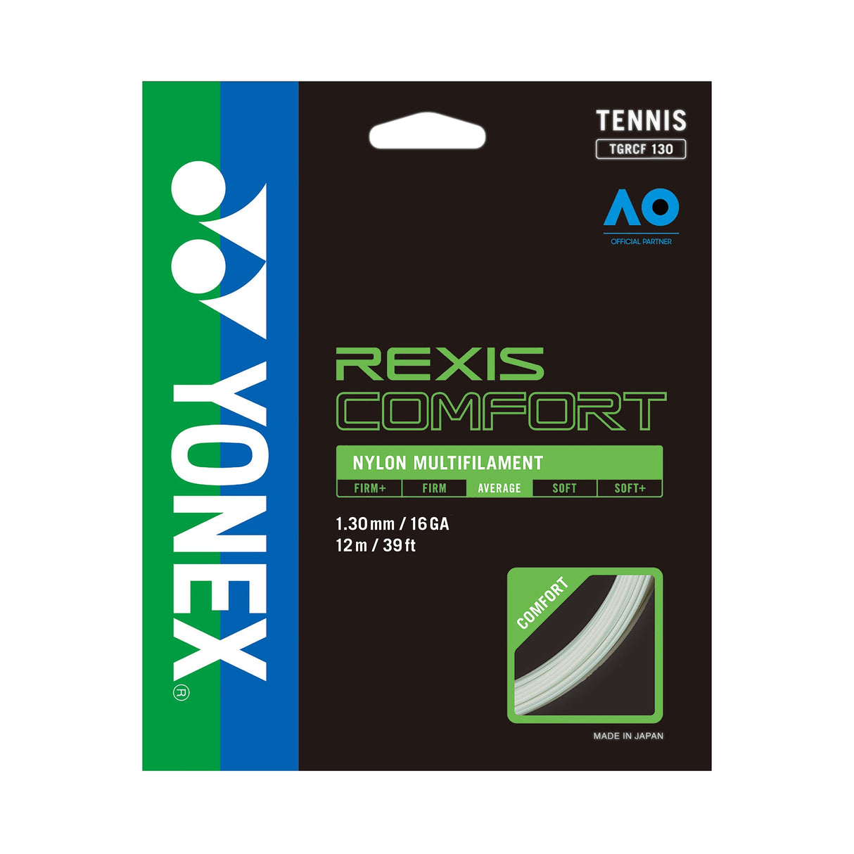 Set Cuerda Tenis REXIS COMFORT 1.30 / 16 Blanco