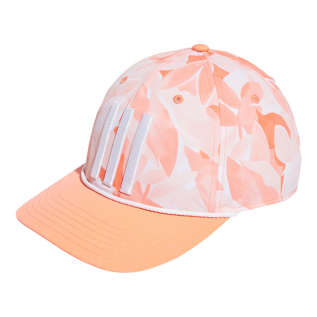 Gorra Adidas 3-Stripes Floral 5-Panel – Coral Fusion (Unisex)