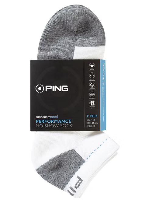 Calcetines Ping Sensorcool No Show 2PK Blanco