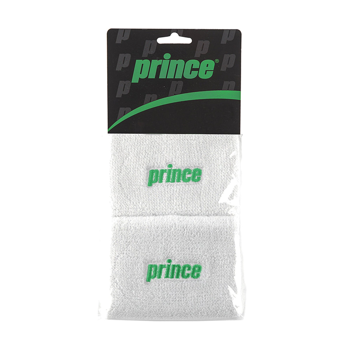 Muñequera PRINCE DOBLE Blanca/Verde