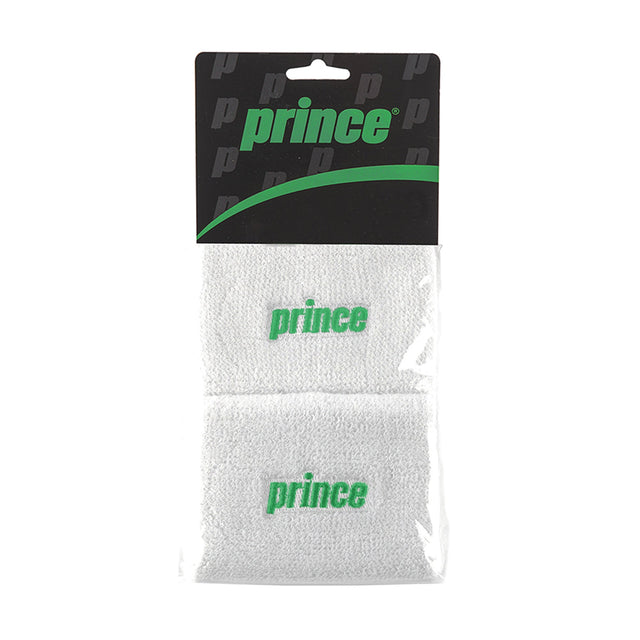 Muñequera PRINCE DOBLE Blanca/Verde