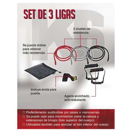 Set Liga Elástica X3 K6