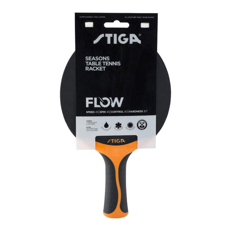 Paleta Tenis de Mesa  SEASONS FLOW Negro/Naranjo