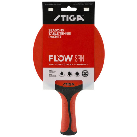Paleta Tenis de Mesa  SEASONS FLOW SPIN Rojo/Negro