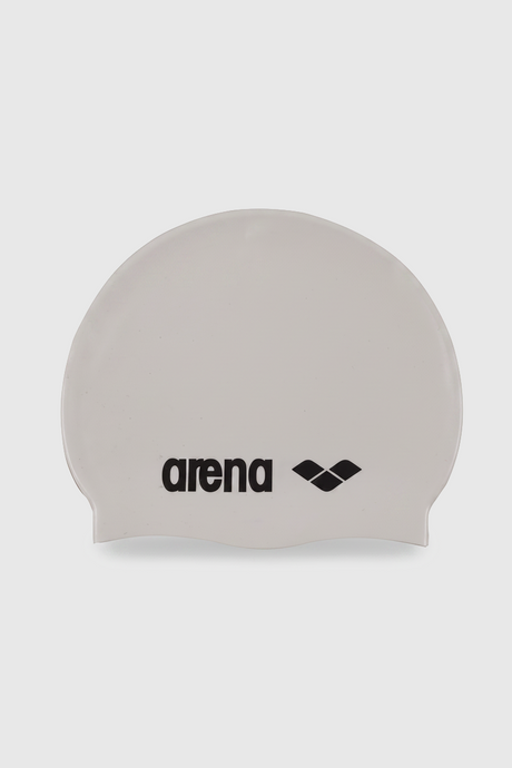 GORRO DE NATACIÓN CLASSIC SILICONE WHITE - fondo #E8E8E8