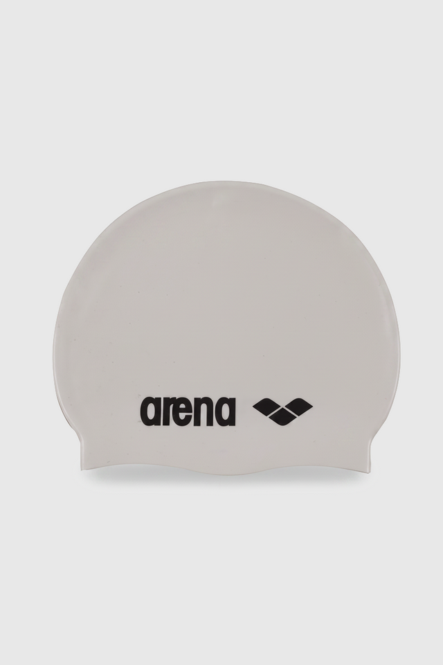 GORRO DE NATACIÓN CLASSIC SILICONE WHITE - fondo #E8E8E8