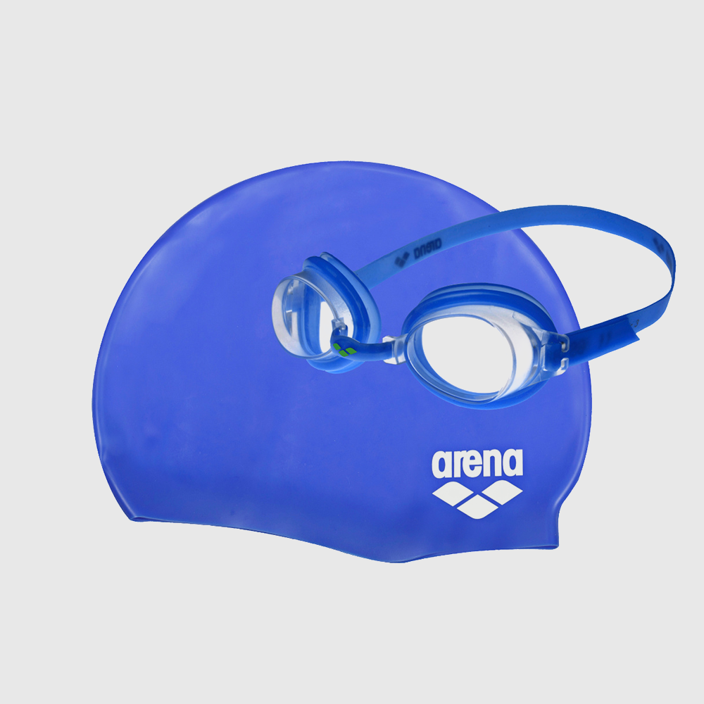 Lentes + Gorra De Natación Arena Pool Set Jr