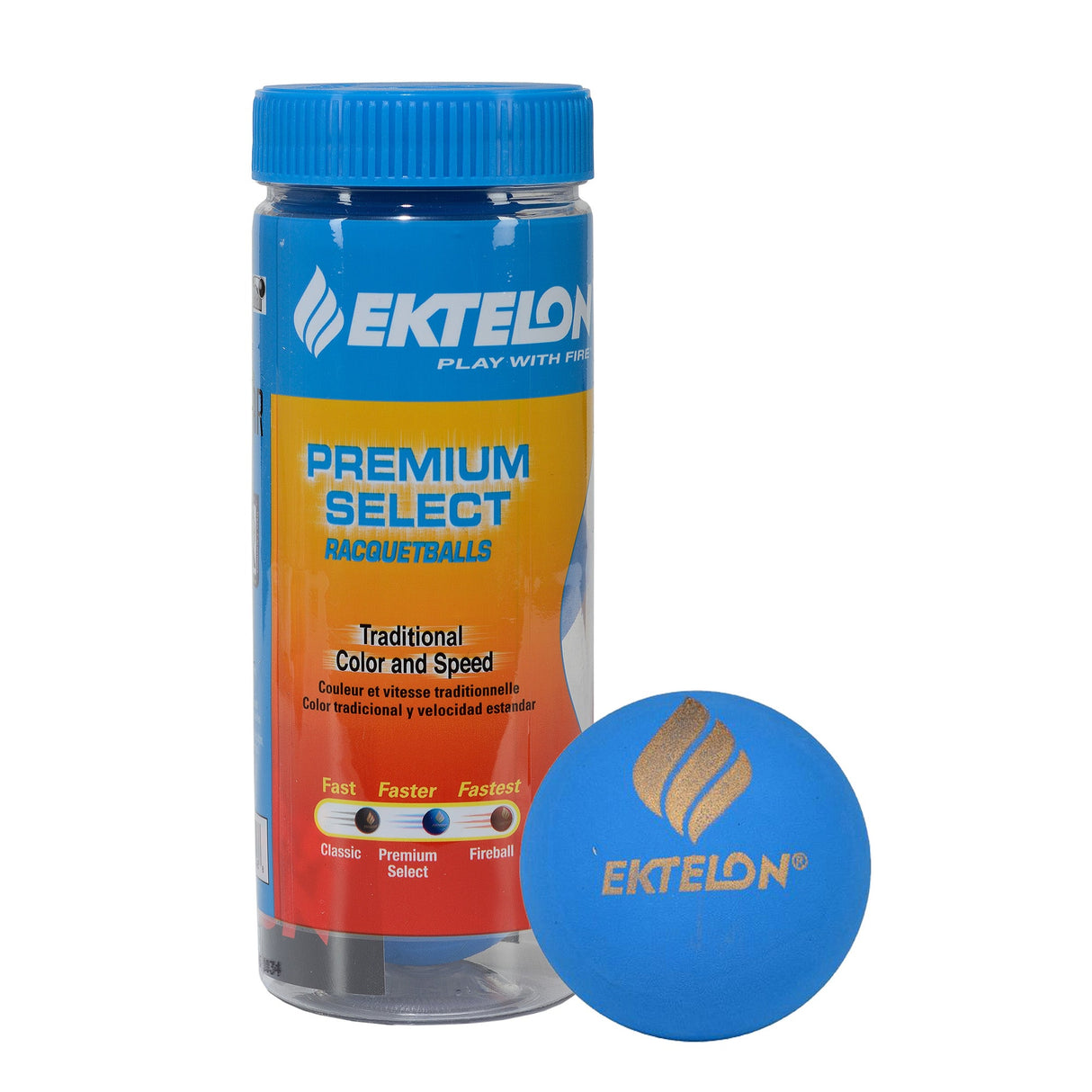 Tarro Raquetball PREMIUM Azul X3 Ektelon