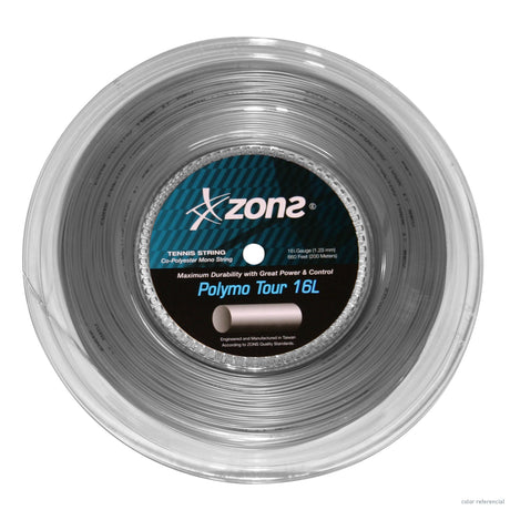 Rollo Cuerda Tenis POLYMO TOUR  1.28 / 16L Plata