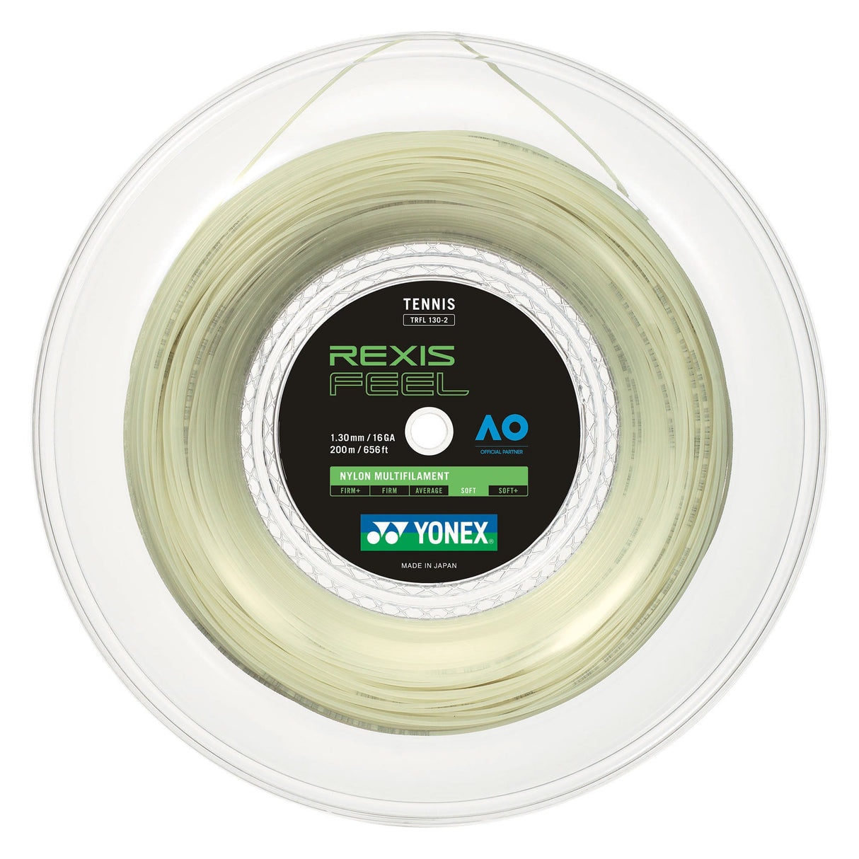 Rollo Cuerda Tenis REXIS FEEL 1.30 / 16 Blanco