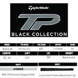 Putter TaylorMade TP Black Balboa #8 – Pala Fresada en Acero Inoxidable 303