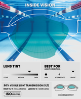 LENTES DE NATACIÓN AIR SONIC MIRROR - fondo #E8E8E8