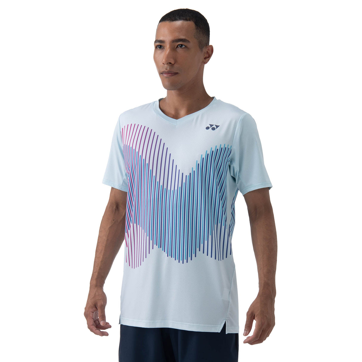 Polera Hombre Crew Neck 10562 Azul Cristal 2024