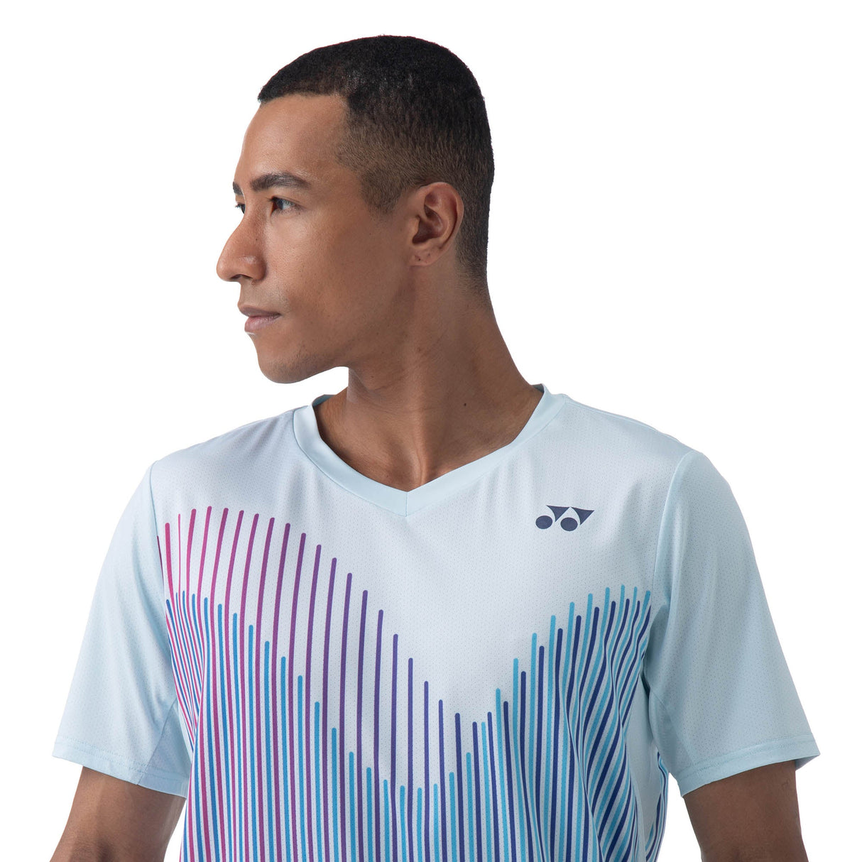 Polera Hombre Crew Neck 10562 Azul Cristal 2024