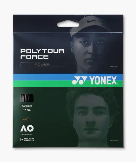 Set cuerda Tenis POLYTOUR FORCE 1.25 BLACK