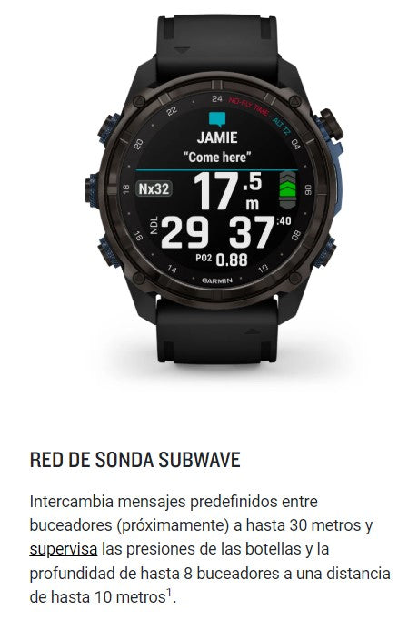 Reloj Inteligente Garmin Descent™ Mk3i 51mm Correa de Titanio