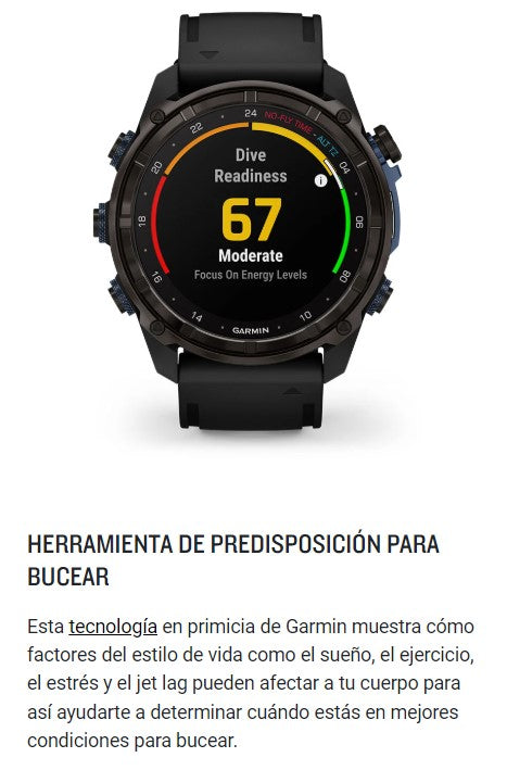 Reloj Inteligente Garmin Descent™ Mk3i 51mm Correa de Titanio