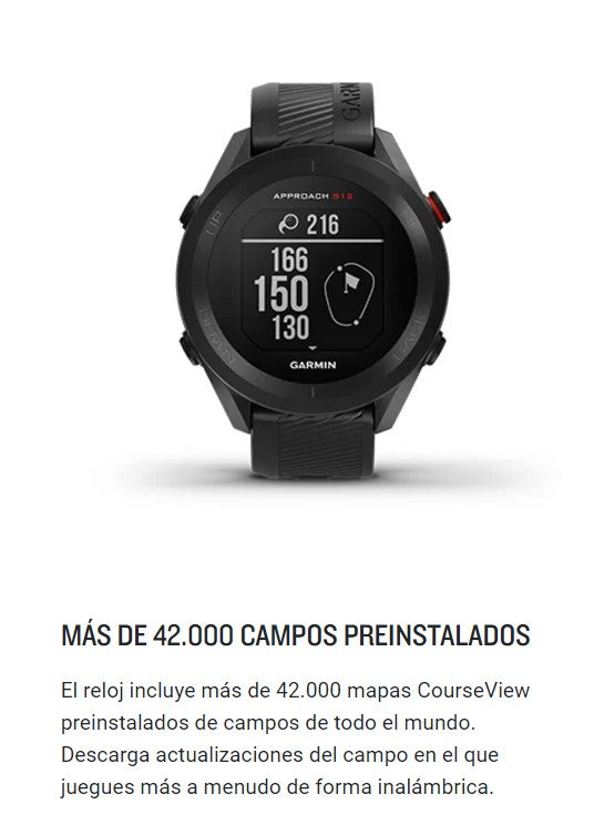 Reloj Inteligente Garmin Approach® S12 Negro