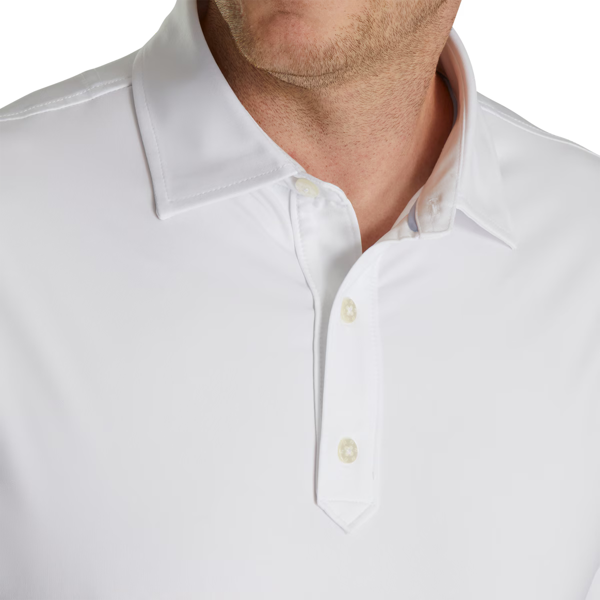 Polera de Golf Footjoy Solid Lisle Blanco