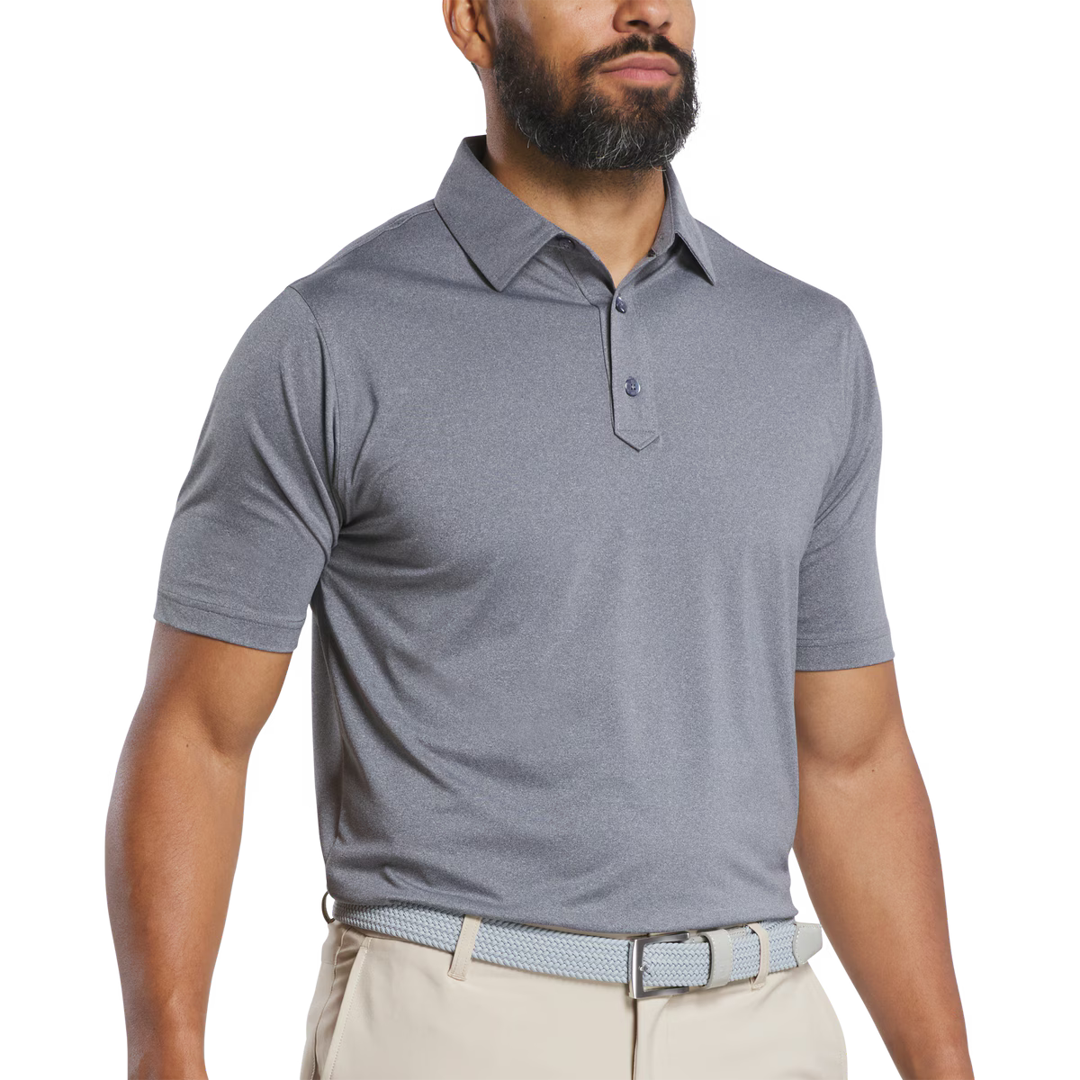 Polera de Golf Footjoy Solid Lisle Gris