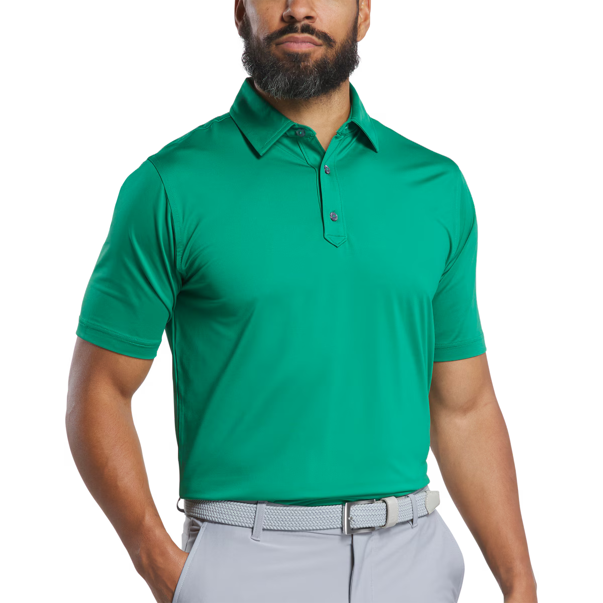 Polera de Golf Footjoy Solid Lisle Verde