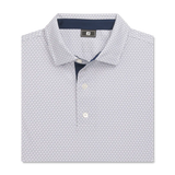 Polera de Golf Footjoy Lisa Deco Diamond Blanco Azul