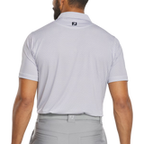 Polera de Golf Footjoy Lisa Deco Diamond Blanco Azul