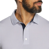 Polera de Golf Footjoy Lisa Deco Diamond Blanco Azul
