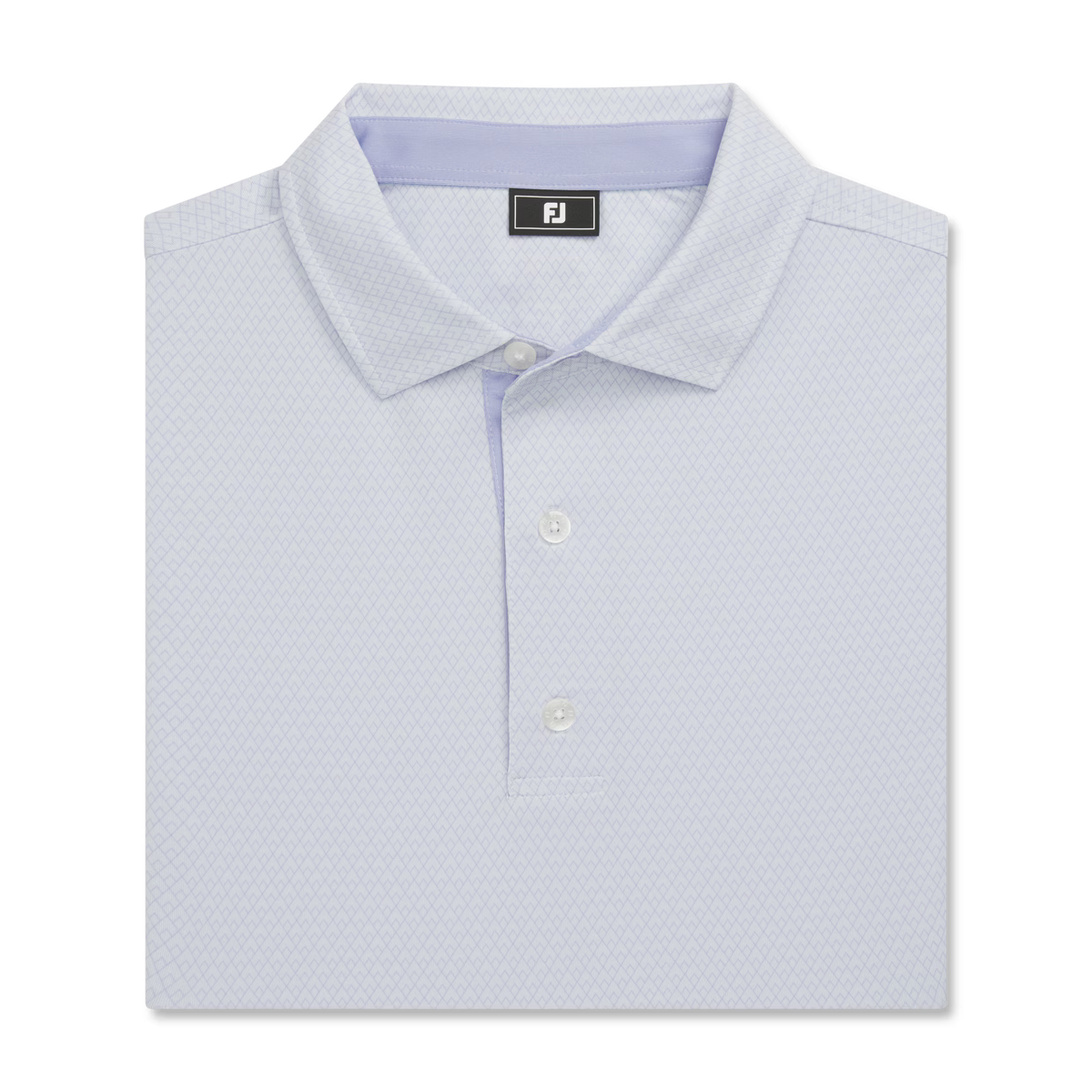 Polera de Golf Footjoy Lisa Deco Diamond Blanco Azul