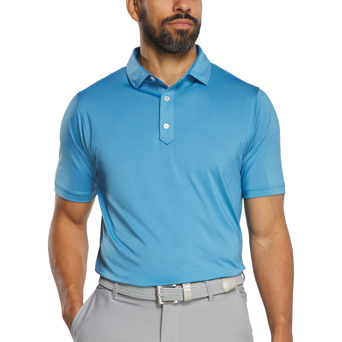 Polera de Golf Footjoy Solid Lisle Celeste