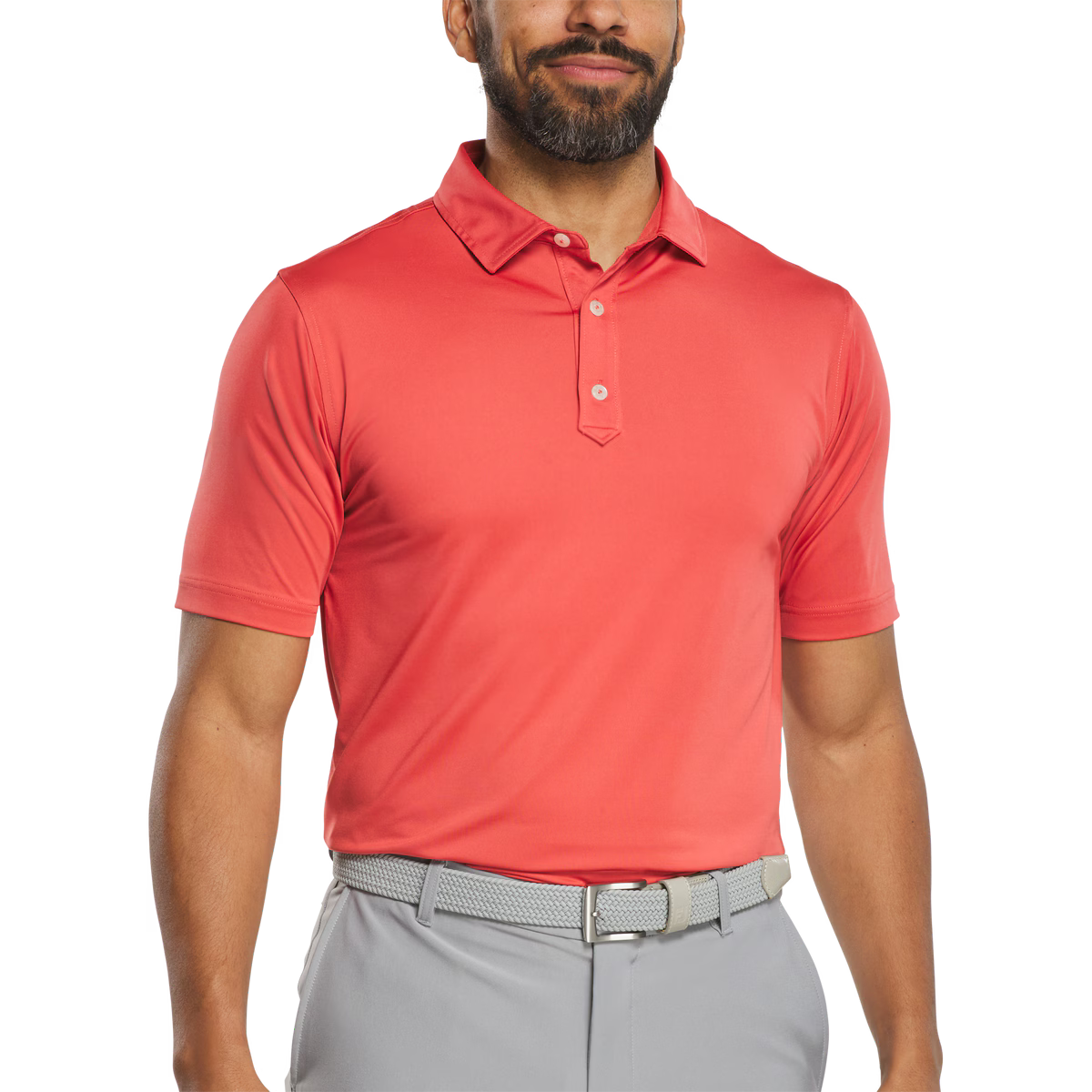 Polera de Golf Footjoy Solid Lisle Rojo