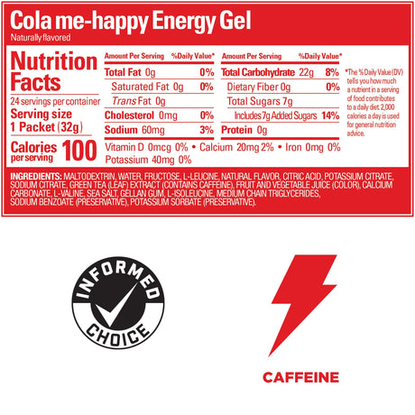 Caja de Geles Cola Me Happy GU Energy - Rideshop