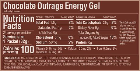 Gel Energy Chocolate Outrage GU Energy - Rideshop