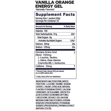 Box Roctane Energy Gel, Vanilla Orange GU Energy - Rideshop