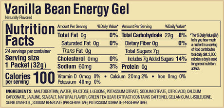 Caja de Geles Vanilla Bean 24 GU Energy - Rideshop
