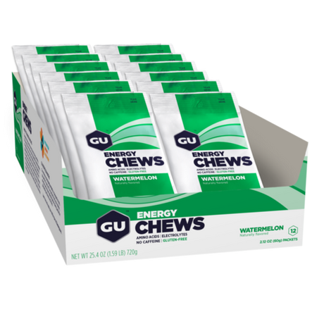 Caja de Gomitas Chews Watermelon Gu Energy - Rideshop