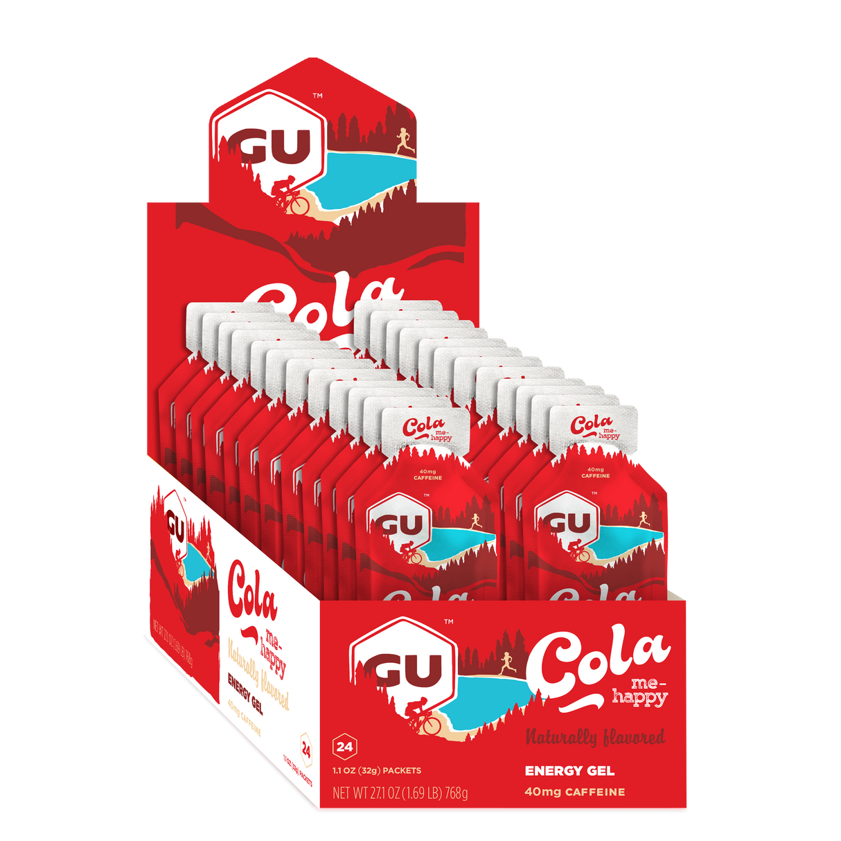 Caja de Geles Cola Me Happy GU Energy - Rideshop