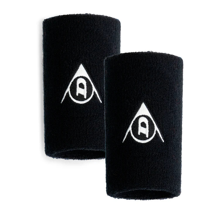 Muñequera Dunlop Larga Negro X2