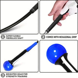 Palo de Entrenamiento Fuerza Agarre Tempo y Flexibilidad Swing de Golf