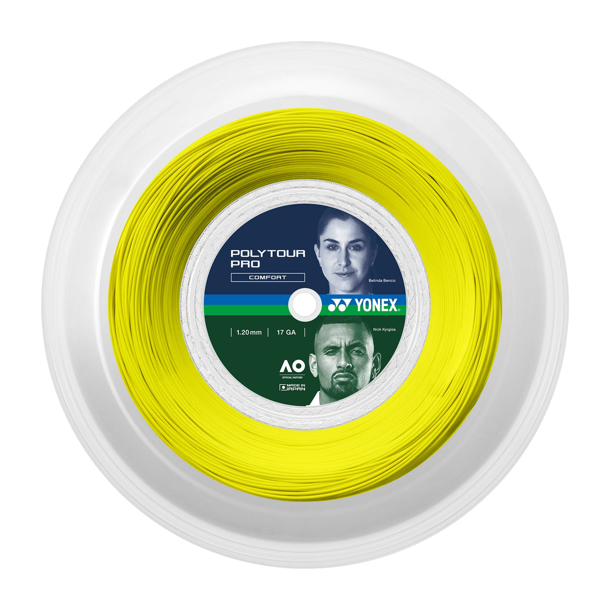 Rollo Cuerda Tenis POLY TOUR PRO 1.20 / 17 Amarillo