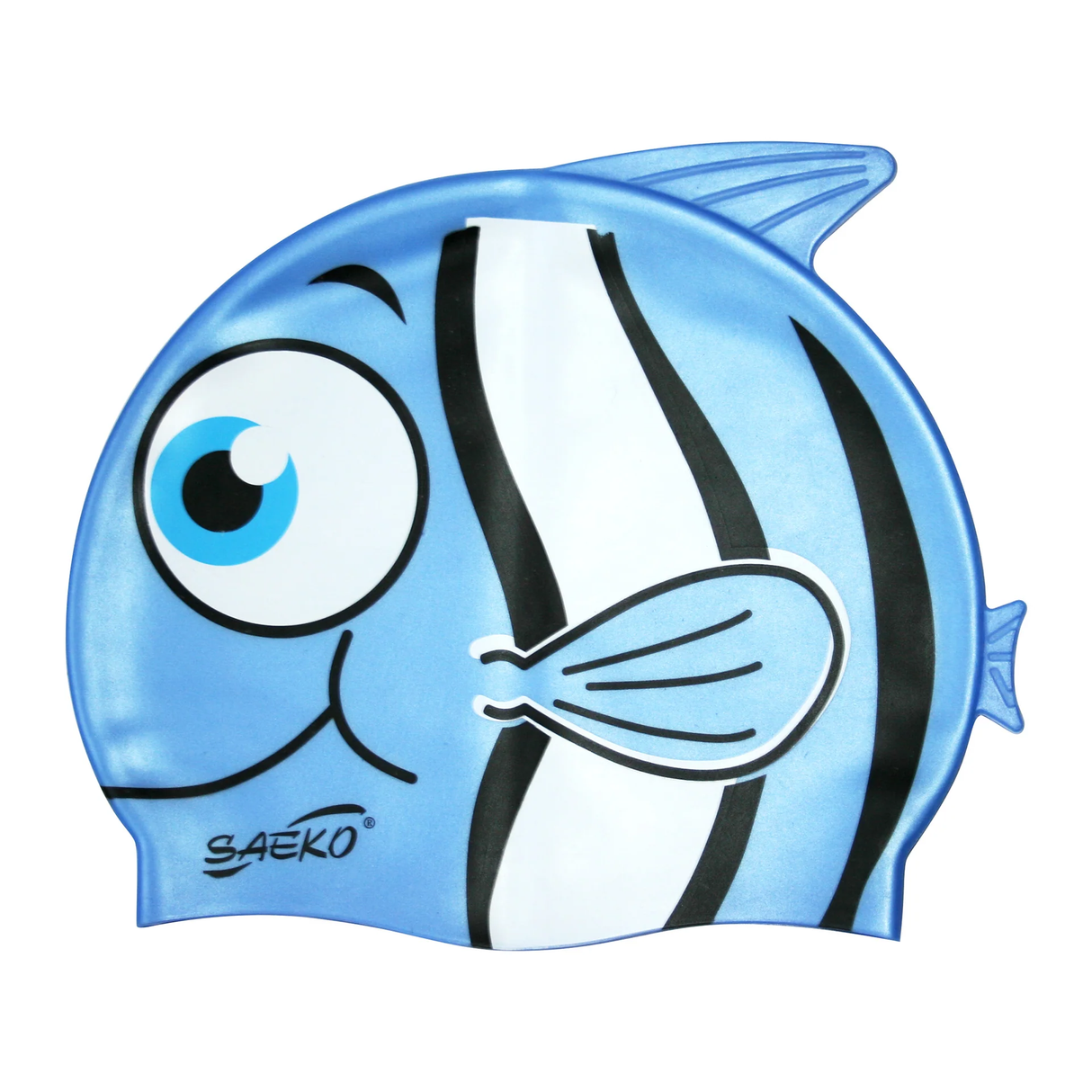 Gorra Natación SILICONA FISH Azul
