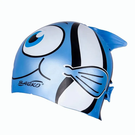 Gorra Natación SILICONA FISH Azul