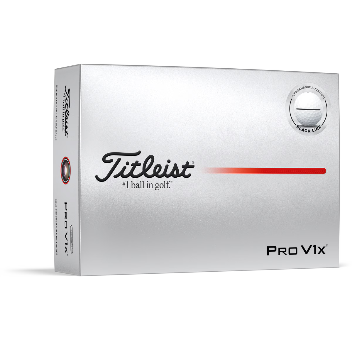 Pelotas de Golf Titleiist Pro V1x AIM Performance Blue Line Docena