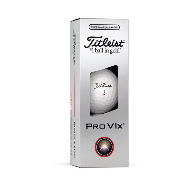 Pelotas de Golf Titleist ProV1x 2026 Docena Performance Align Negro