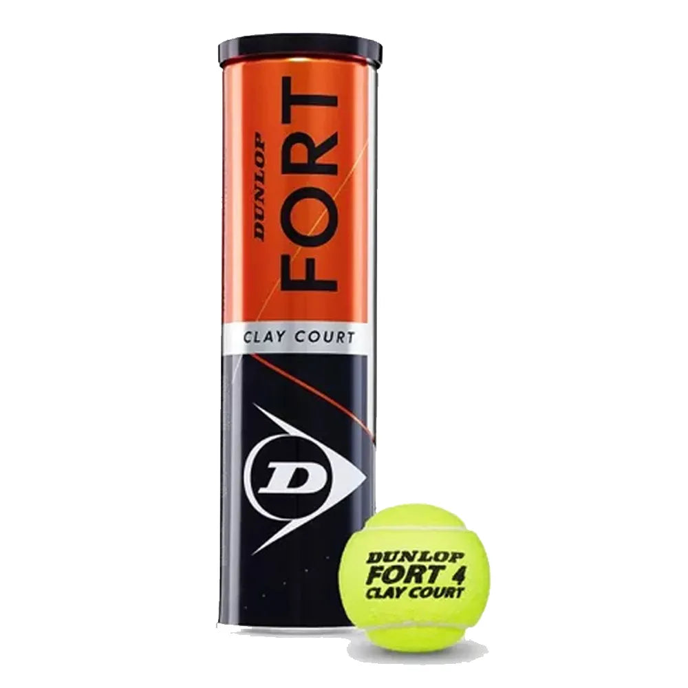 Tarro Metal Pelota Dunlop Fort Clay Court X4
