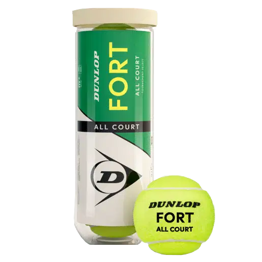 Tarro Plástico Pelota Dunlop Fort All Court X3