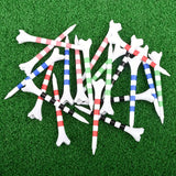 Tee Plásticos de Golf 70mm Pack de 20 Back9 Blanco Negro